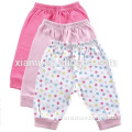 creative design 100% cotton pure color colorful round dot ultra thin diaper baby pants